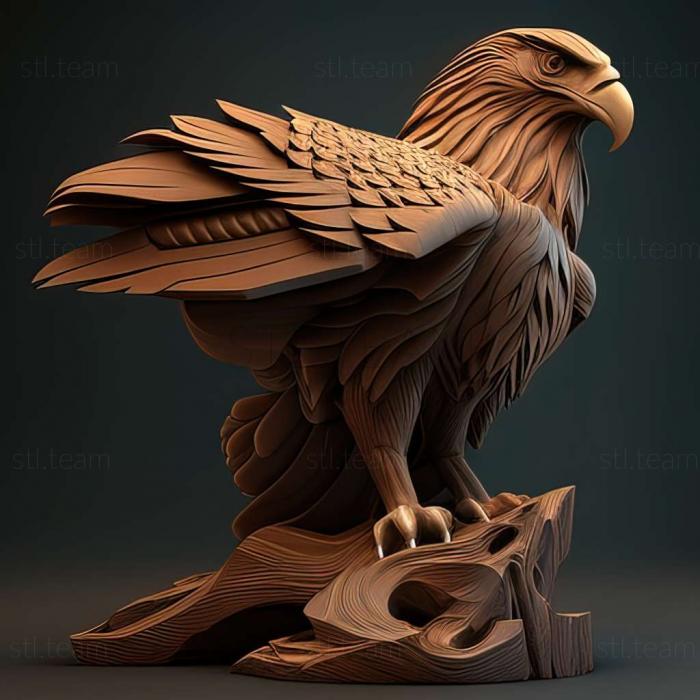 3д модель орла